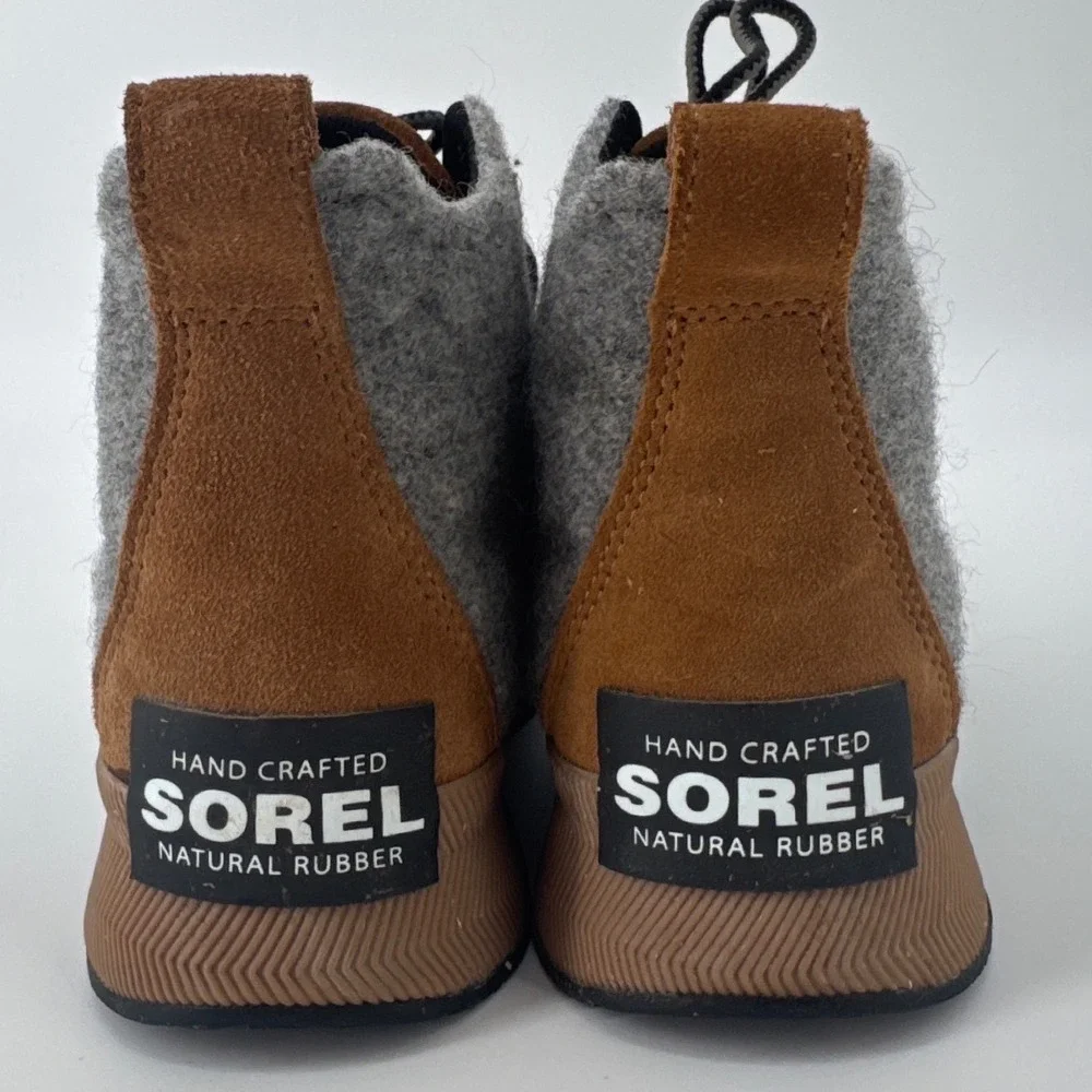 Sorel Out N About III Classic Womens Boot 7 Grey Brown Waterproof NL4428-224